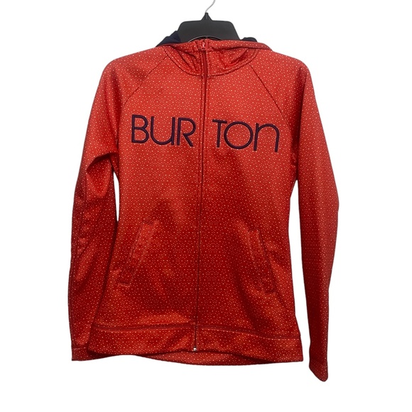 Burton WB Peak Hoodie Medium Snowbarding Logo Fleece Lined Colombo 100% Polyeste - Picture 5 of 7